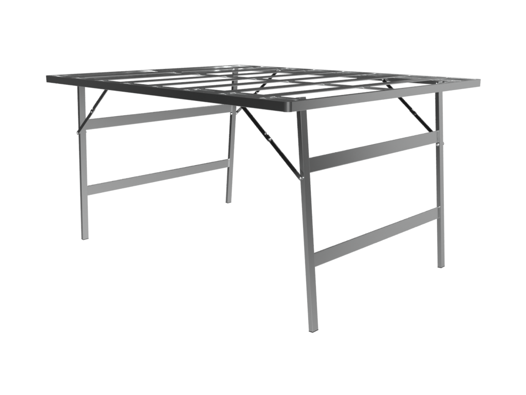 TABLE EN ALU 120*150 SANS RESINE : Fabricant de Parasols et Matériel Forain  - Wongleon