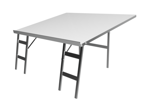 TABLE EN ALU  INCLINEE 120*150 H 60-90 CM AVEC RESINE
